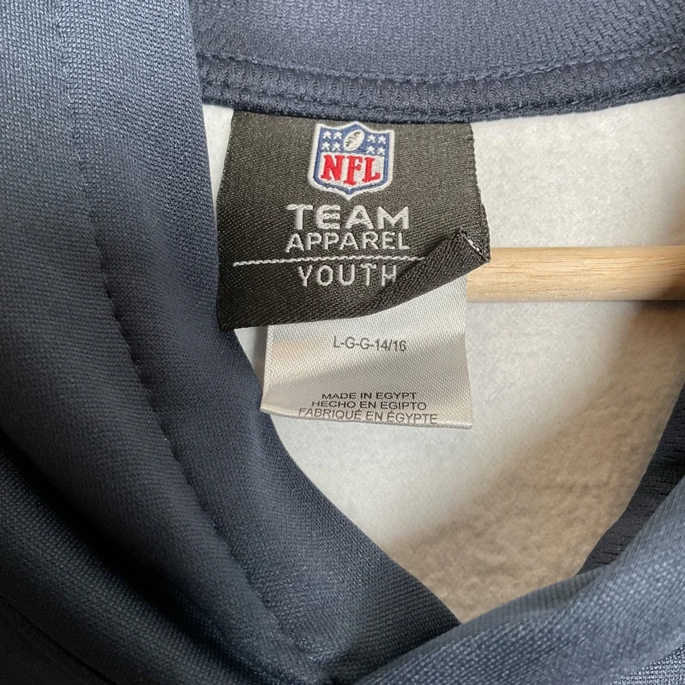 NFL Houston Texans Hoodie Youth L 14/16‎ Camo Blue Red Combine Authentic NWT
